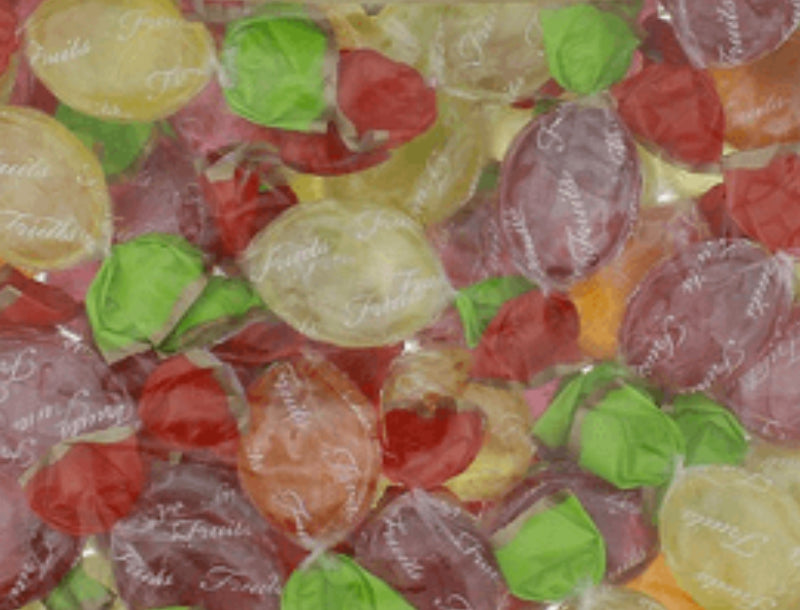 Bonbons emballés aux fruits 100g