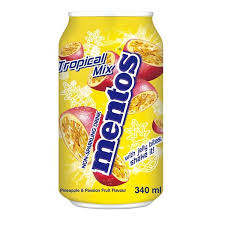 Mentos Boisson non pétillante goût Tropical Mix 340ml (avec billes gelifiées)