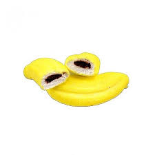 Trolli - Méga Bananes Fourrées au chocolat 3pcs