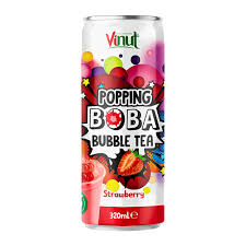 Bubble Tea Popping Boba Fraise 320ml