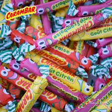 Carambar aux fruits 5pcs(gout aléatoire)