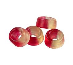 7 Jelly Sticks Bagues Cerises Lisses 100g