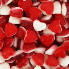 Dulceplus - Coeurs Lisses Rouge et Blanc 100g