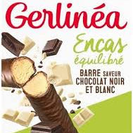 Gerlinéa Barre Protéinée chocolat Noir et Blanc - 1 barre (107 Kcal)