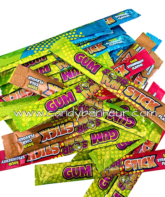 Tube de Chewing Gum Acidulé Gum Stick 1pc