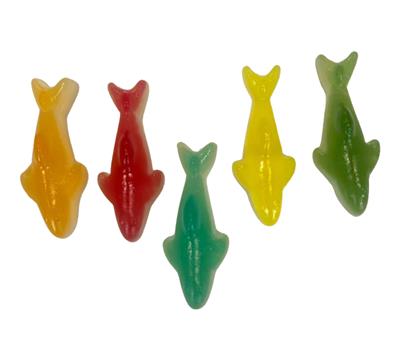 7 Jelly Sticks Requins Multicolores Lisses 100g