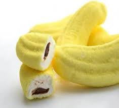 Trolli - Méga Bananes Fourrées au chocolat 3pcs