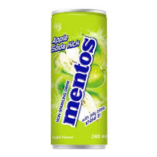 Mentos Apple Soda Kick 240ml (petits morceaux de gelée à l'intérieur)