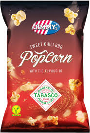 JIMMY'S Sweet Chili BBQ Pop Corn - Tabasco Flavour
