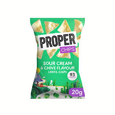 Proper Chips de Lentilles Saveur Oignons Crème 20g