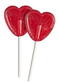 Candart - Sucette Coeur Rouge 3pcs